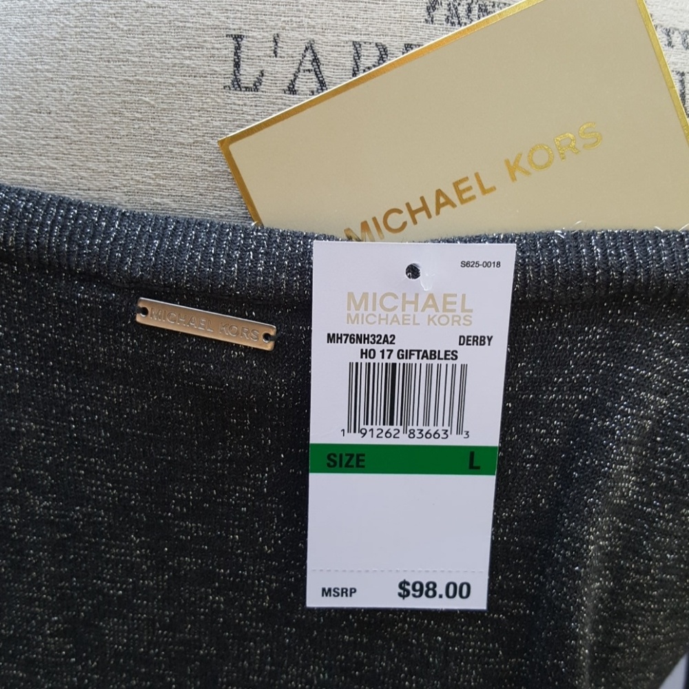 MICHAEL Michael Kors Cold Shoulder Sweater Size L - Picture 3 of 4